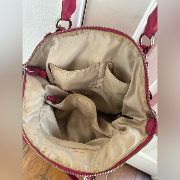 Fuchsia Coach Lindsey bag - Picture 6 of 10